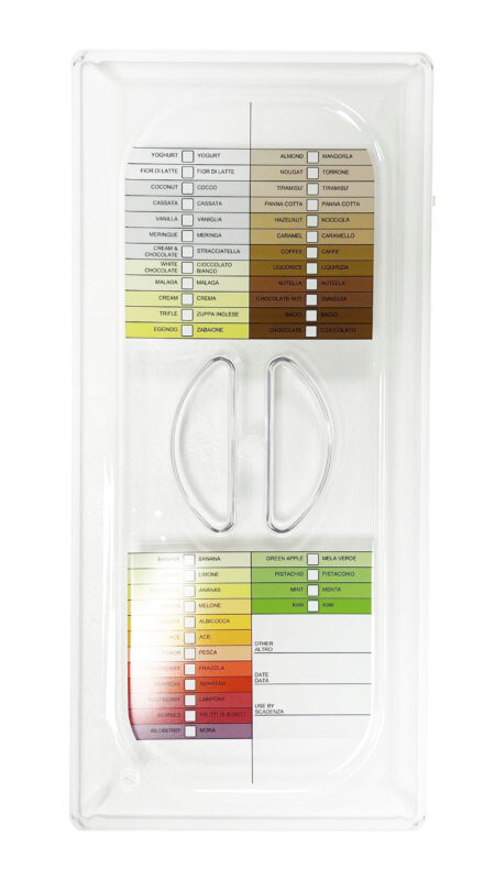 COUVERCLE BAC A GLACE POLYCARBONATE 360 X 165 MM "AVEC ÉTIQUETTE HACCP"