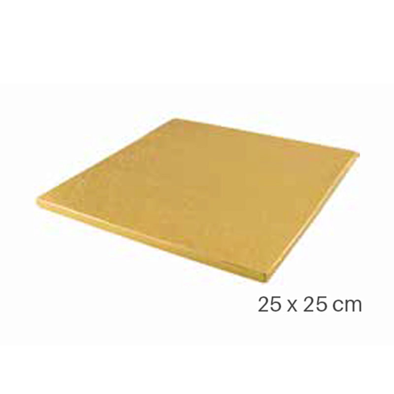 VIERKANT PLAAT GOUD DIAM 25X25CM SILIKOMART=STUK