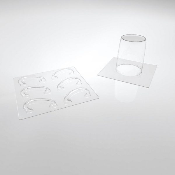 025191 PCB MOULES MUGS ET ANSES POUR 3 PIÈCES Ø 8CM H. 10 CM 4PCES ***S/CD***