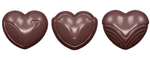 MOULE À CHOCOLAT COEUR CLASSIC 3 FIG. CW157713.5X27.5CM * 3X7 *11GR