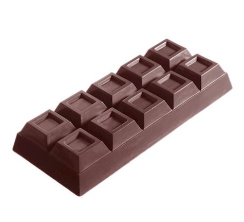 CHOCOLADEREEP VORM 10AFDRUKKEN CW130917.5X27.5CM 1X1