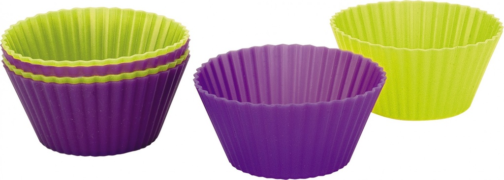 IBILI SET 6 SILICONEN CUP CAKE/MUFFIN VORMEN