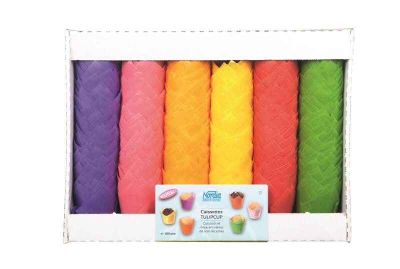 BLISTER 300 TULIPCUP MINI 35/55MM 6 COLORS ASSORTMENT