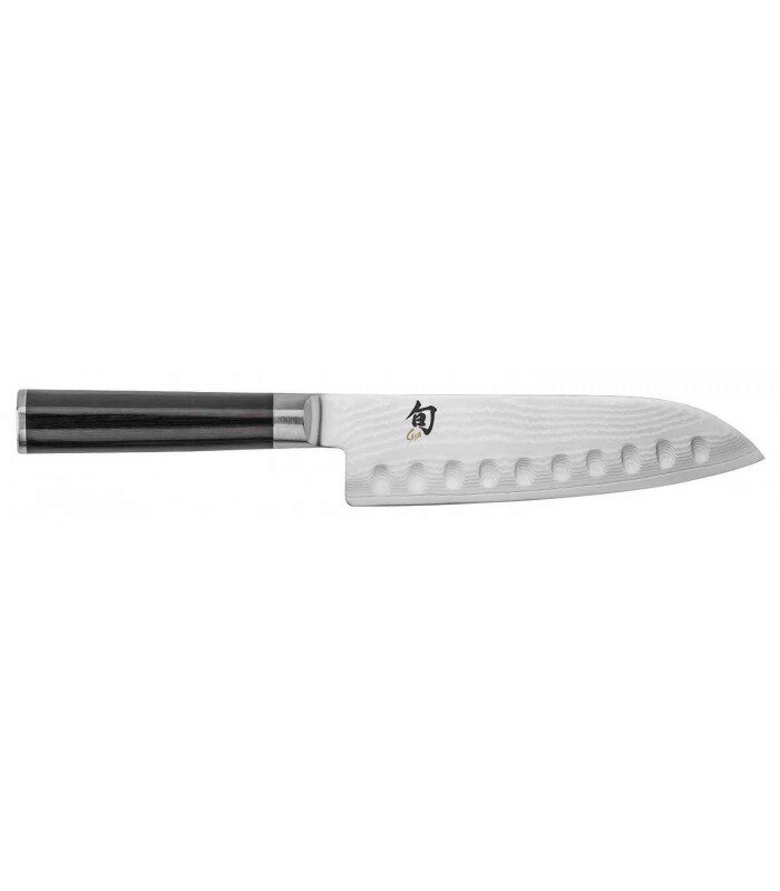 KAI COUTEAU SHUN SANTOKU ALVEOLE 18CM DAMASSE"SHUN CLASSIC" - DM-0718