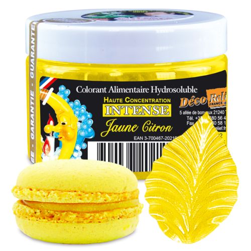 COLORANT HYDROSOLUBLE INTENSE JAUNE CITRON E102 -INT11 50GR