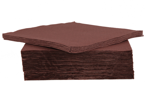 C&T PROF CHOCOLATE BROWN NAPKIN 38X38CM 40PCS