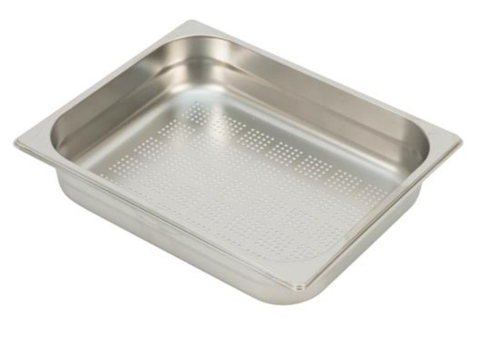 TOP LINE GN1/2-H6.5CM-4.0L PERFORATED STAINLESS STEEL CONTAINER