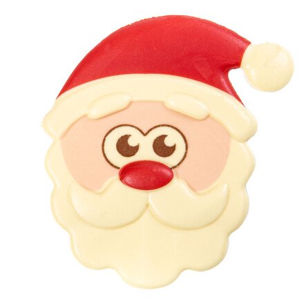 2015498 SANTA CLAUS CHOCOLATE FACE BLOCK 10 CM 10 PIECES ***S/CD***