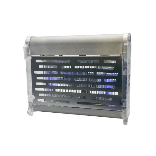 BRC DESINSECTISEUR FLYINBOX LED FX10 2X5W 120M²INOX & TRANSPARENT