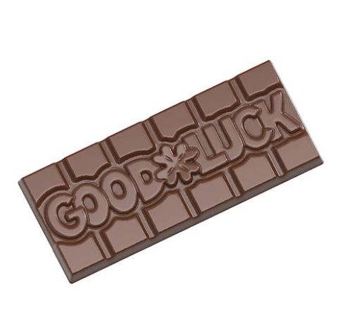 MOULE À CHOCOLAT TABLETTE GOOD LUCK CW1201413.5X27.5CM 1X4**45GR