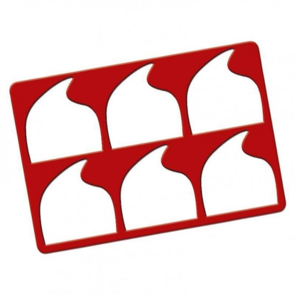 SILICONE STENCILS LOG KNOT 290 X 195 X 2 MM 6 DROP PRINTS CHQ 041