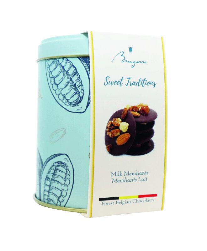 BRUYERRE METAL BOX MENDIANTS MILK 100GR 8X100GR