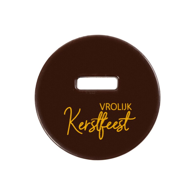 2015591 BOL MET GLEUF VROLIJK KERSTFEEST 5,5CM 55STKS ***OP BESTELLING***