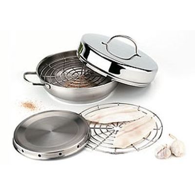 DEMEYERE RESTO 3 FUMOIR 28CM A/GRILLE ET COUVERCLE - SET80828S