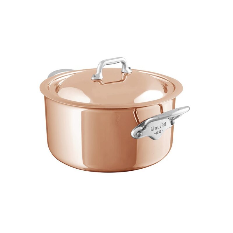 MAUVIEL M'6S MARMITE 24CM A/C CUIVRE/INOX INDUCTION