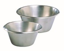 MATFER ROESTVRIJSTALEN KOM MET PLATTE BODEM 18CM-1,5L