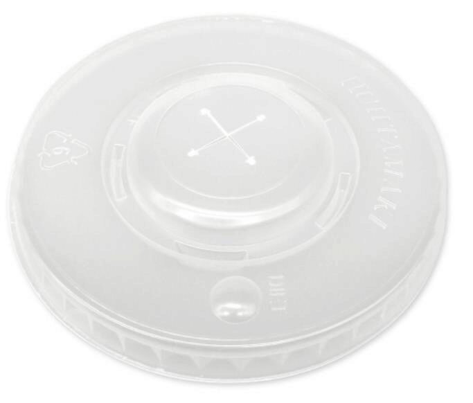 COUVERCLE TRANSPARENT POUR GOBELET GRANITA/MILK SHAKE "SUNRISE-ENJOY" 89MM PAQUET DE 100 PCES