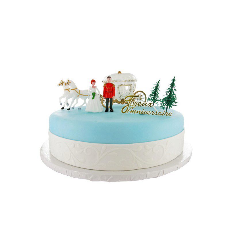 + KIT DECORATION GATEAU CARROSSE