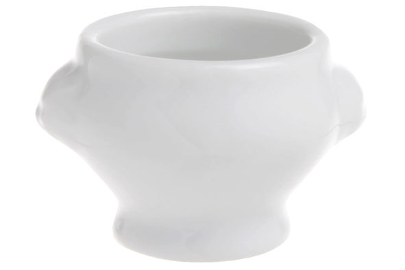 C&T BOL TETE DE LION 6 XHT5.5CM 10CL PORCELAINE BLANCHE - 96801/6