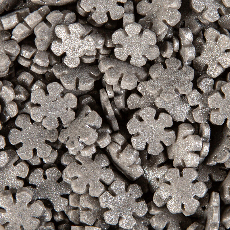 *FF*1057510 FLOCON DE NEIGE EN SUCRE ARGENTE  400 G POT***S/CD***