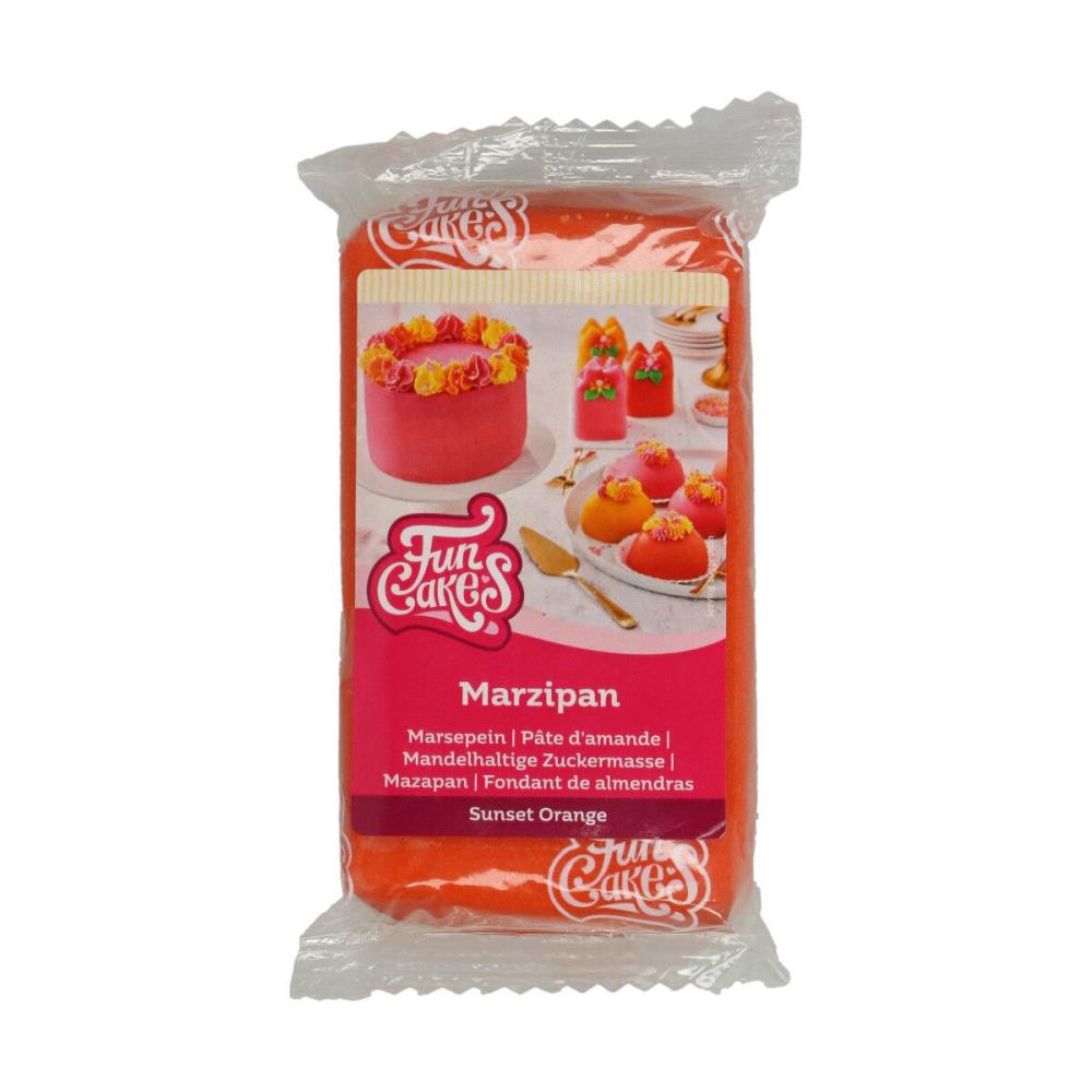 FUNCAKES MARSEPEIN AMANDELSPIJS 20% ORANJE 250GR