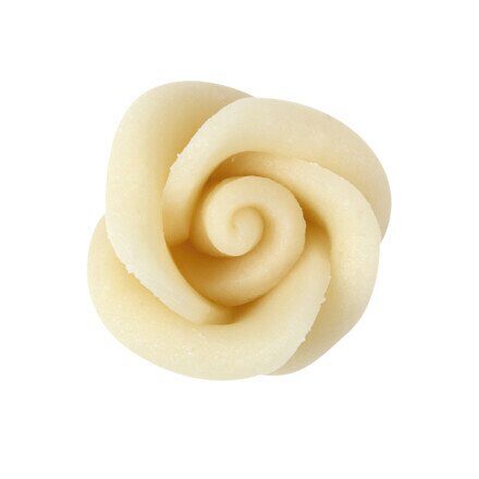 *FF*1053006 ROSE EN MASSEPAIN 35MM BLANCHES 49PCES