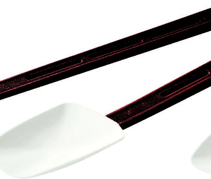 MF SPATULE CUILLERE SILICONE HT T° 25CM-MANCHE BORDEAU