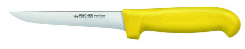 FISCHER BONING KNIFE 14CM STRAIGHT BLADE YELLOW PROFINOX HANDLE 4015-14