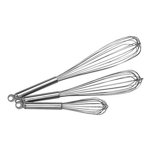 35 CM 18/8 STAINLESS STEEL WHISK WITH EYE - 8 WIRES 2.3MM