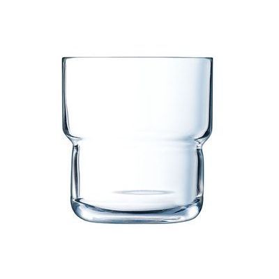 ARCOROC LOG GLASS 22CL STACKABLE "TEMPERED" CUP