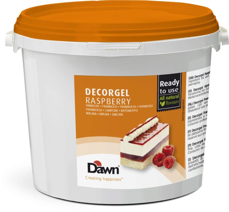 DAWN DECORGEL RASPBERRY COLD GLAZE 3KG