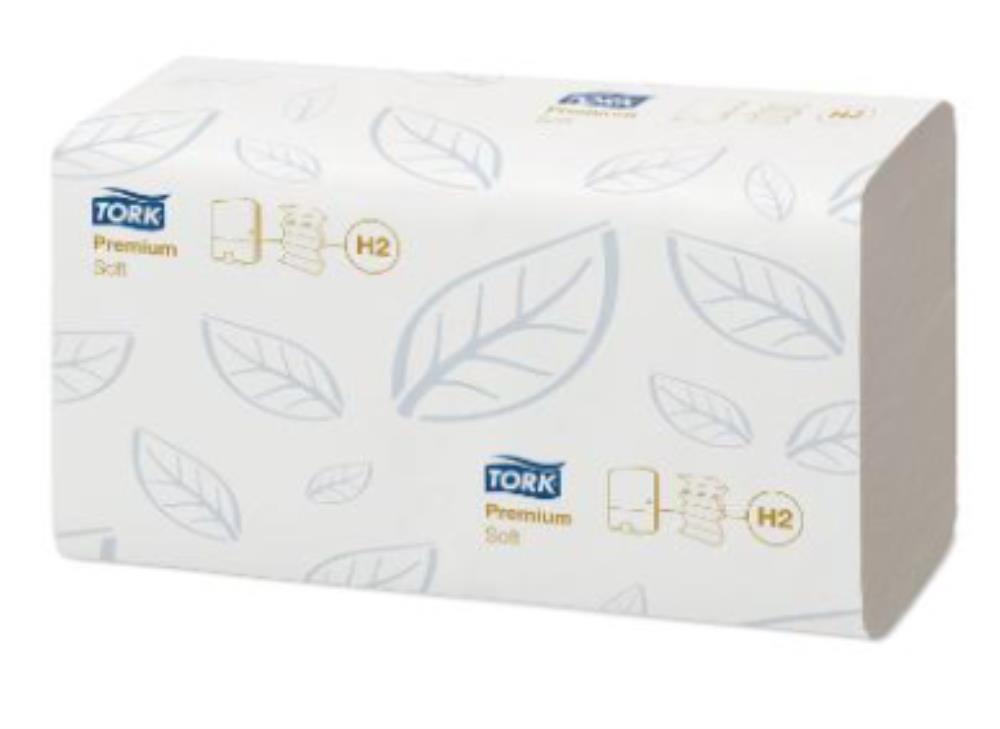 TORK WHITE HAND TOWEL PAPER H2 2-PLY 21X110 (100288)