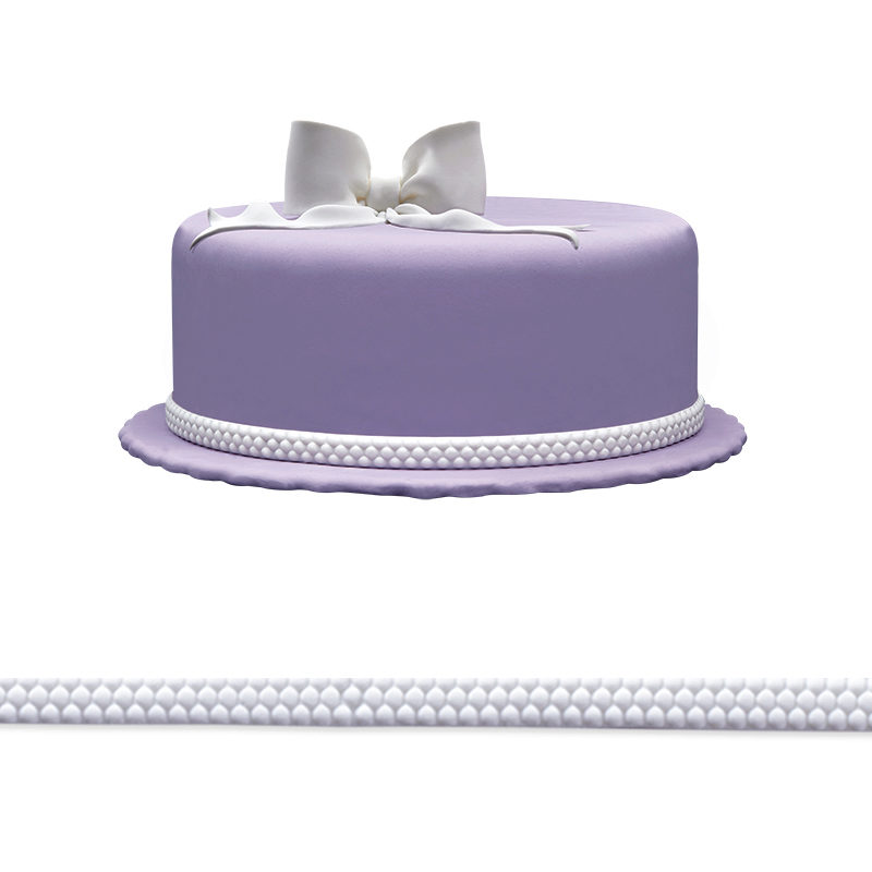 *FF*1059939 RUBAN EN SUCRE MINI AVEC MOTIF BOUTON 4X 1.25M ***S/CDE***