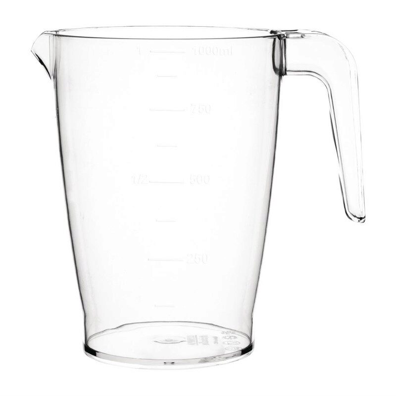 KRYSTALLON POLYCARBONATE PITCHER-JUG 1.0L STACKABLE