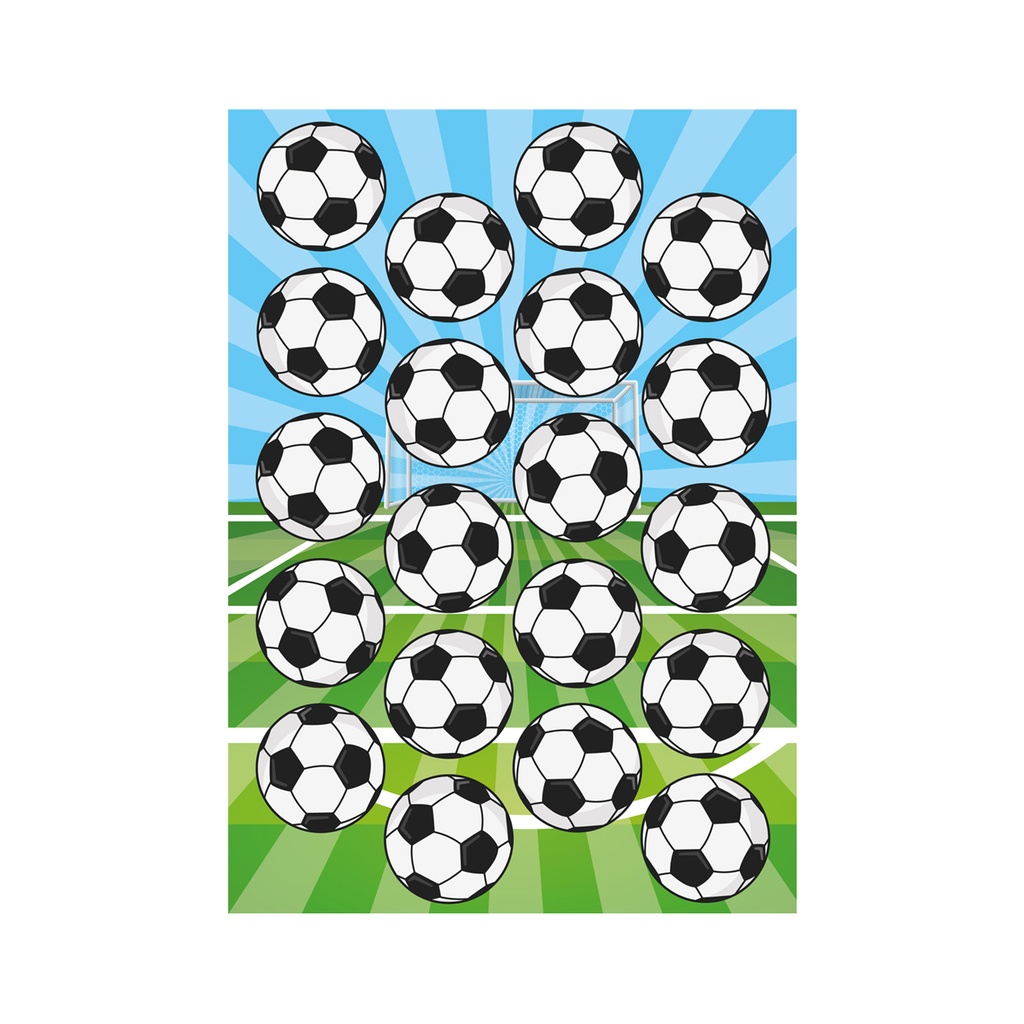 MINI VOETBALSCHIJF 34MM WAFER 20 STUKS