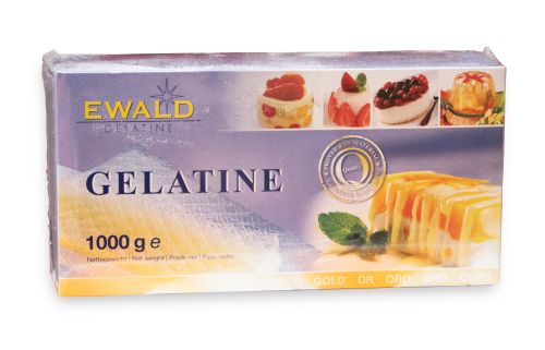 GELATINE IN BLADDEN EXTRA FIJNE GOUD 1KG