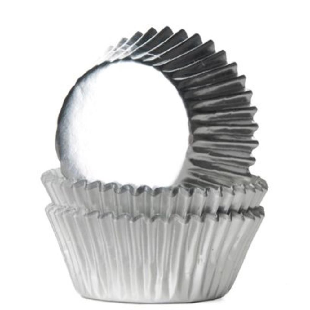 H.O.M MINI SILVER CUPCAKE CASE 36 PCES