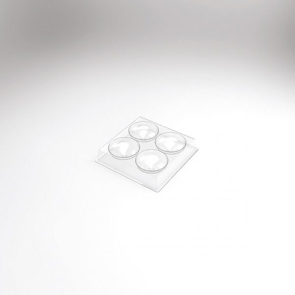 070534 PCB MOULES ENTREMETS IND. PETITE TARTE MERINGUÉE 120 PIÈCES Ø 7,4 CM 30PCES ***S/CD***