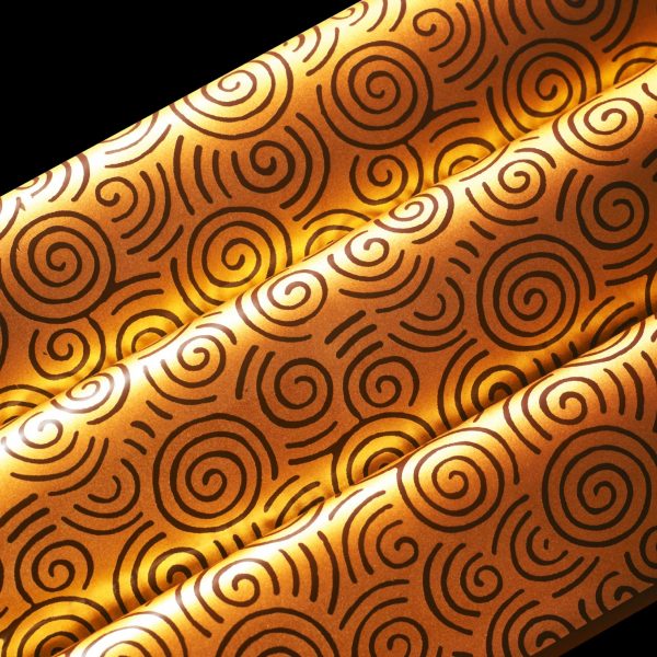 007592 PCB FEUILLES IMPRIMÉES OPULENCE 40X25 CM 17PCES ***S/CD***