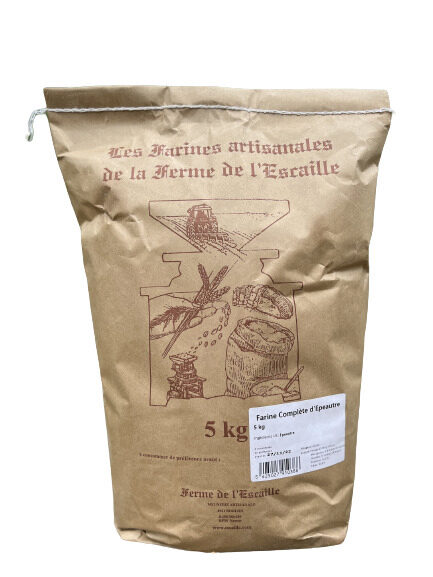 WHOLEMEAL SPELT FLOUR FERME L'ESCAILLE 5KG