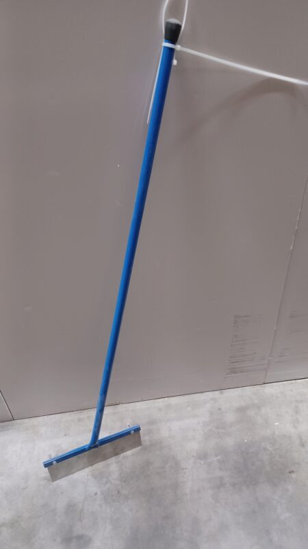 VLOERSCHRAPER INOX MESSEN 28CM STEEL 125CM=SET