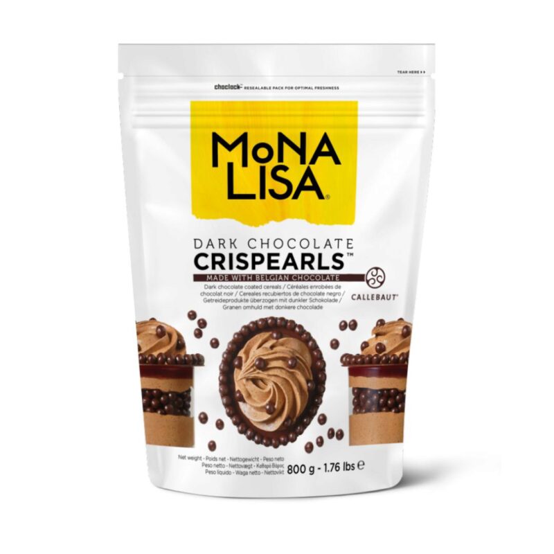 MONA LISA CHD-CC-CRISPE0-02B CRISPEARLS DONKER  KARTON VAN 4 ZAK X 0,8KG=KG