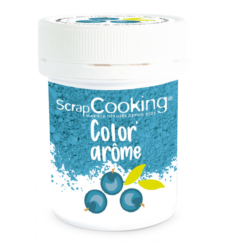 SCRAPCOOKING FOOD SMAAK KLEURSTOF BLAUW/BOSBES 10GR