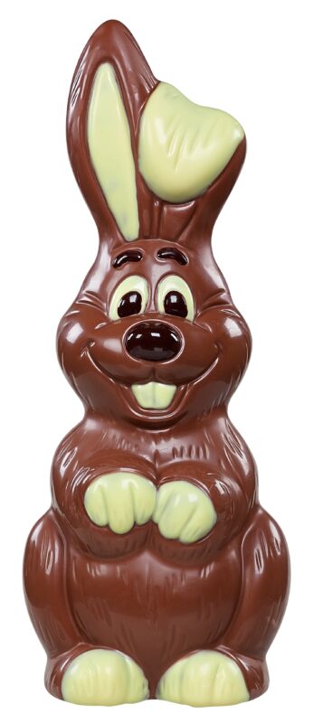 CREUX GROS LIEVRE RIANT CHOCOLAT LAIT DÉCORÉ 1000G