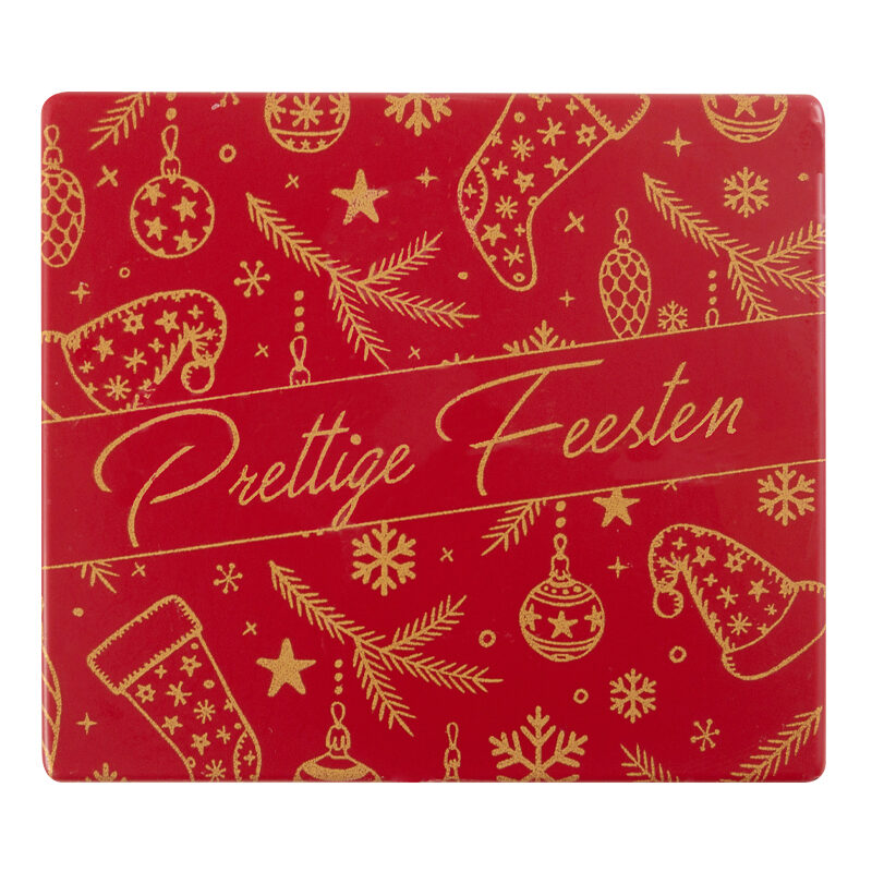 2015728 PRETTIGE FEESTEN LOG END 9X8CM 40PCS ***S/CD***