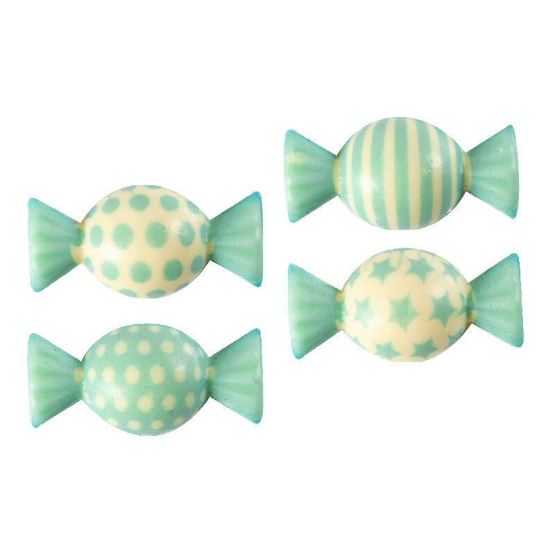 2026005 BONBON BLEU 2D EN CHOCOLAT 40X15MM  100 PCES***S/CDE***