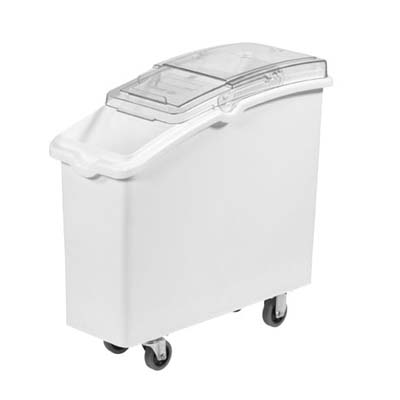 80L WHITE INGREDIENTS CONTAINER ON WHEELS