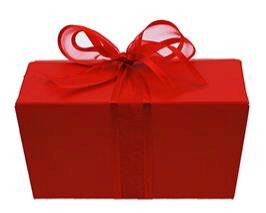 BALLOTIN "COLOR" 500GR ROUGE FRAISE 134 X 76 X 70 MM 25PCES