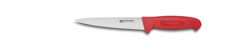 FISCHER BLEEDING KNIFE 17CM STAINLESS STEEL RED HANDLE 3020-17