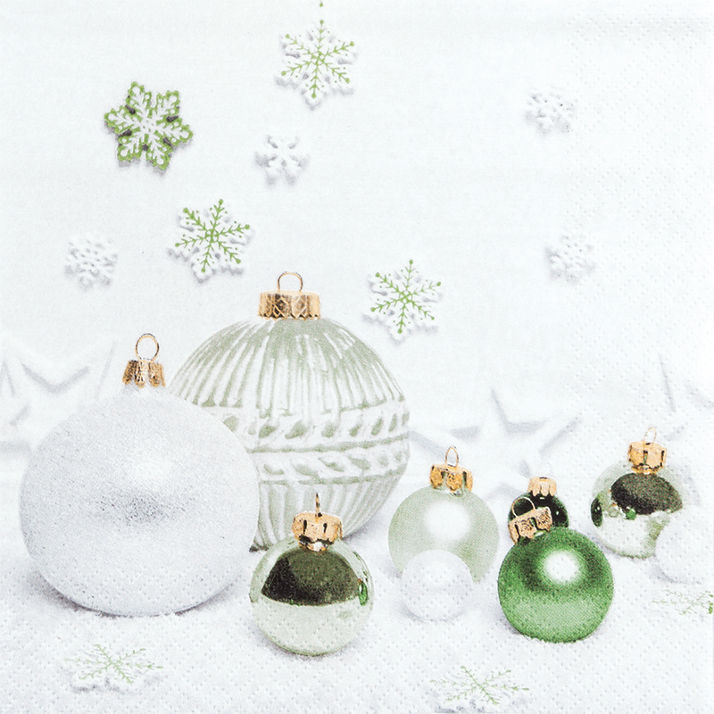 HOME FASHION NAPKIN 33X33CM GREEN HARMONY PACK OF 20PCS